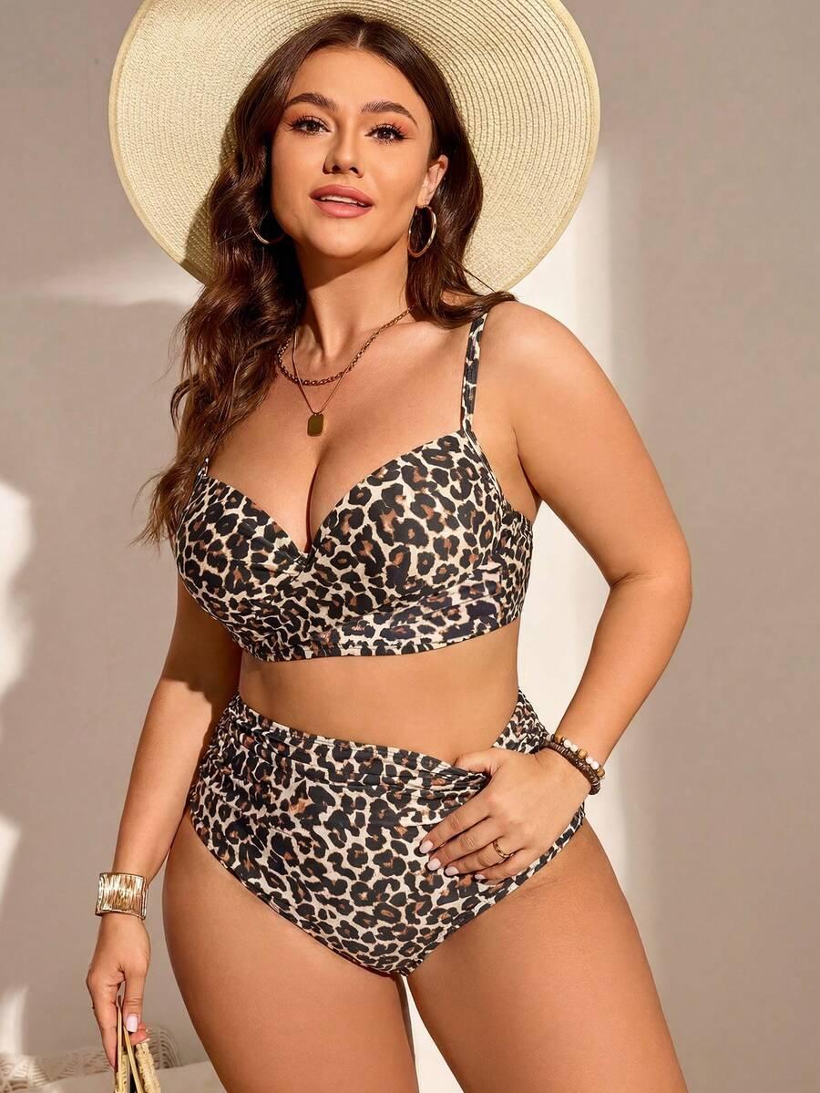 DWUCZĘŚCIOWY STRÓJ KĄPIELOWY ANIMAL PRINT