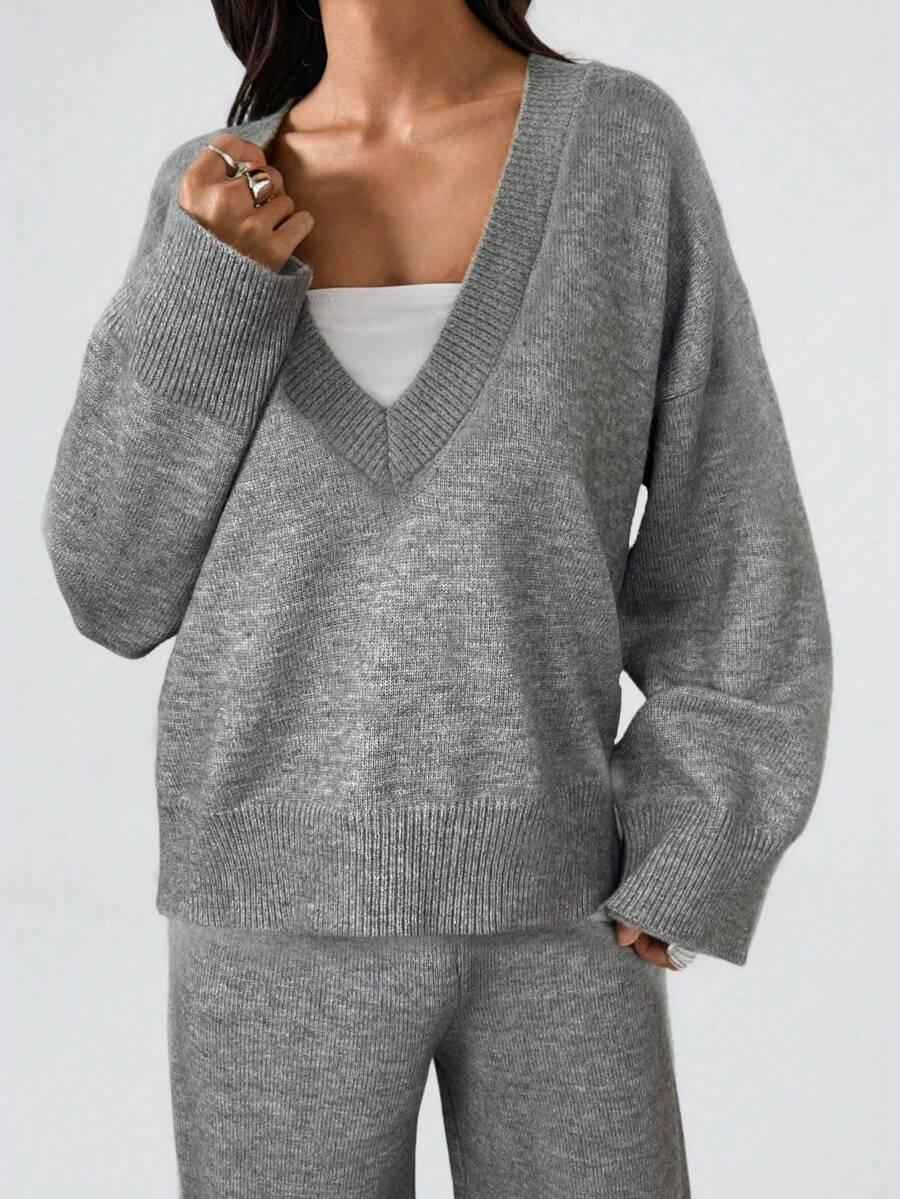 SWETER SPODNIE KOMPLET
