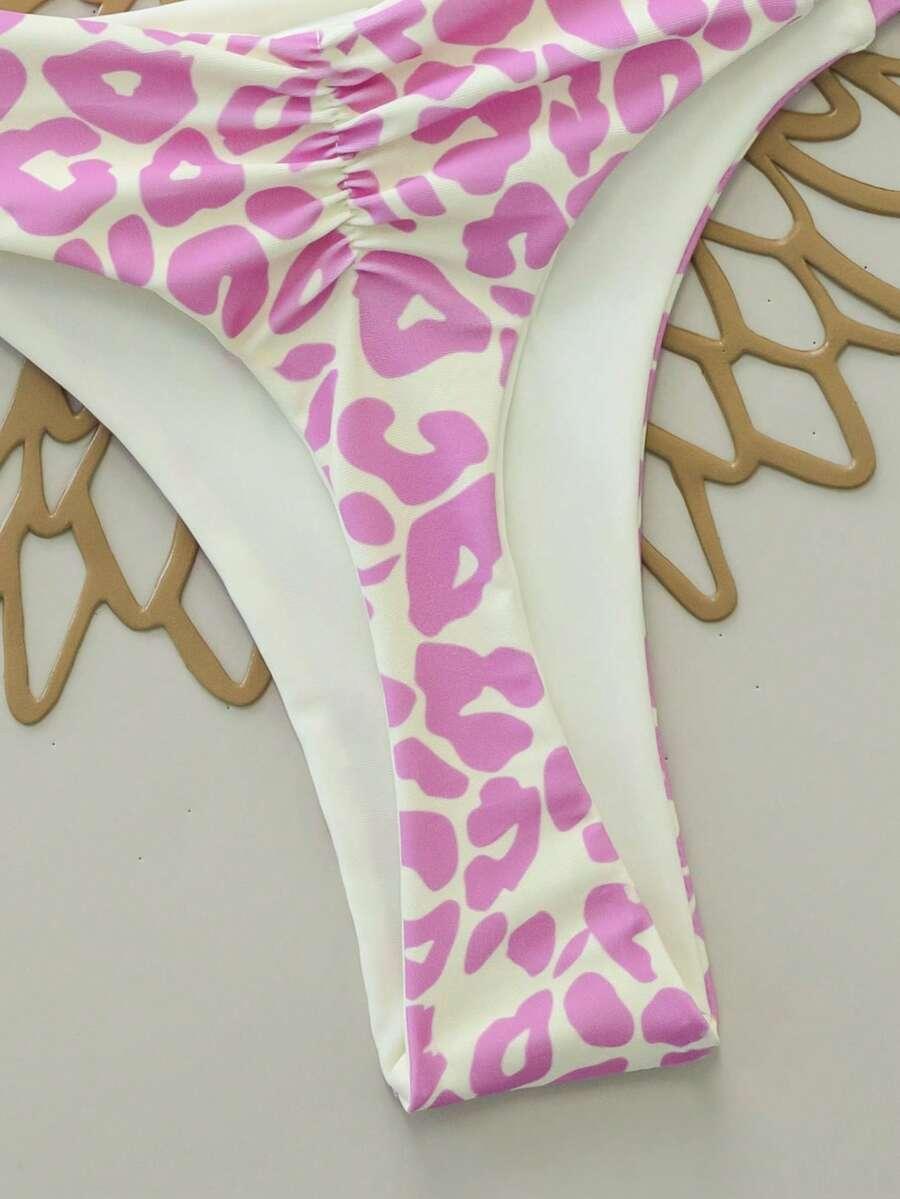 DWUCZĘŚCIOWY STRÓJ KĄPIELOWY ANIMAL PRINT
