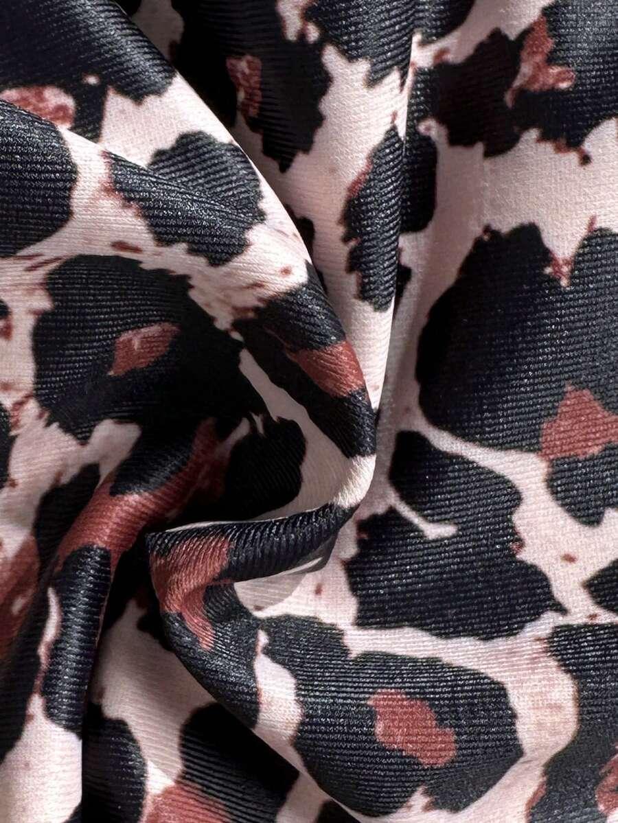 DWUCZĘŚCIOWY STRÓJ KĄPIELOWY ANIMAL PRINT