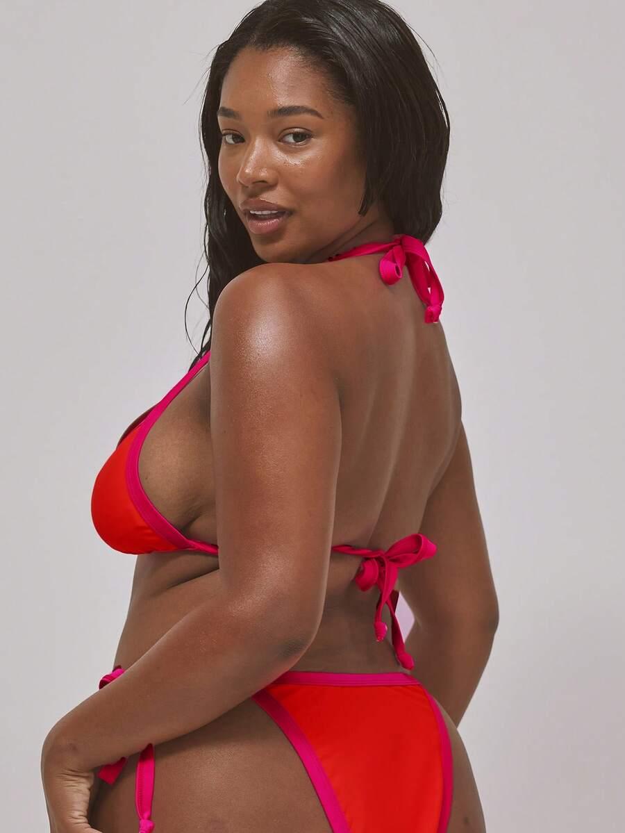 pomarańczowy dół od bikini