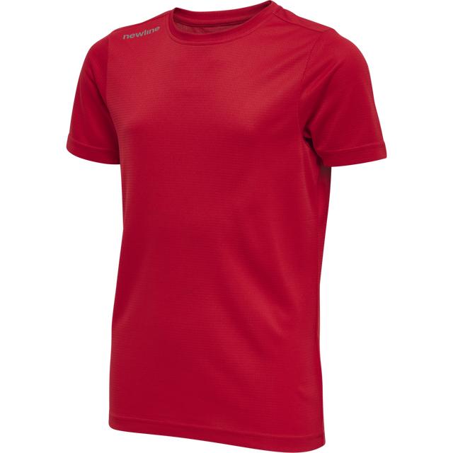 czerwony sportowy t-shirt logo