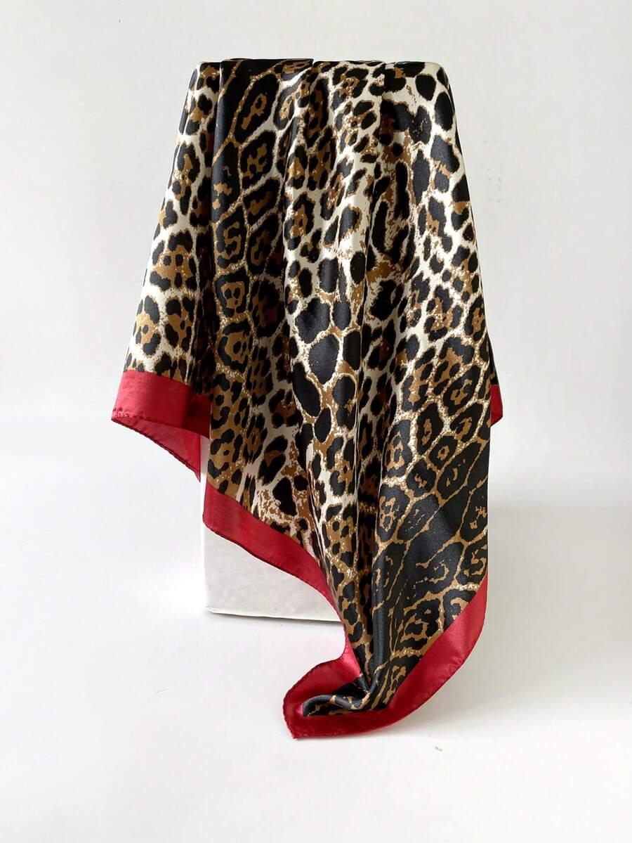 chusta na głowę animal print