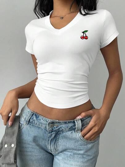 T-SHIRT KRÓTKI RĘKAW PRINT 