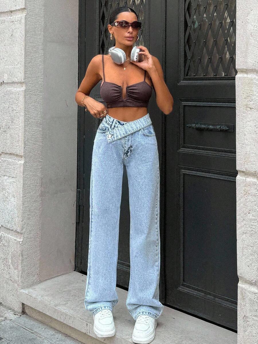 NIEBIESKIE SPODNIE JEANSY
