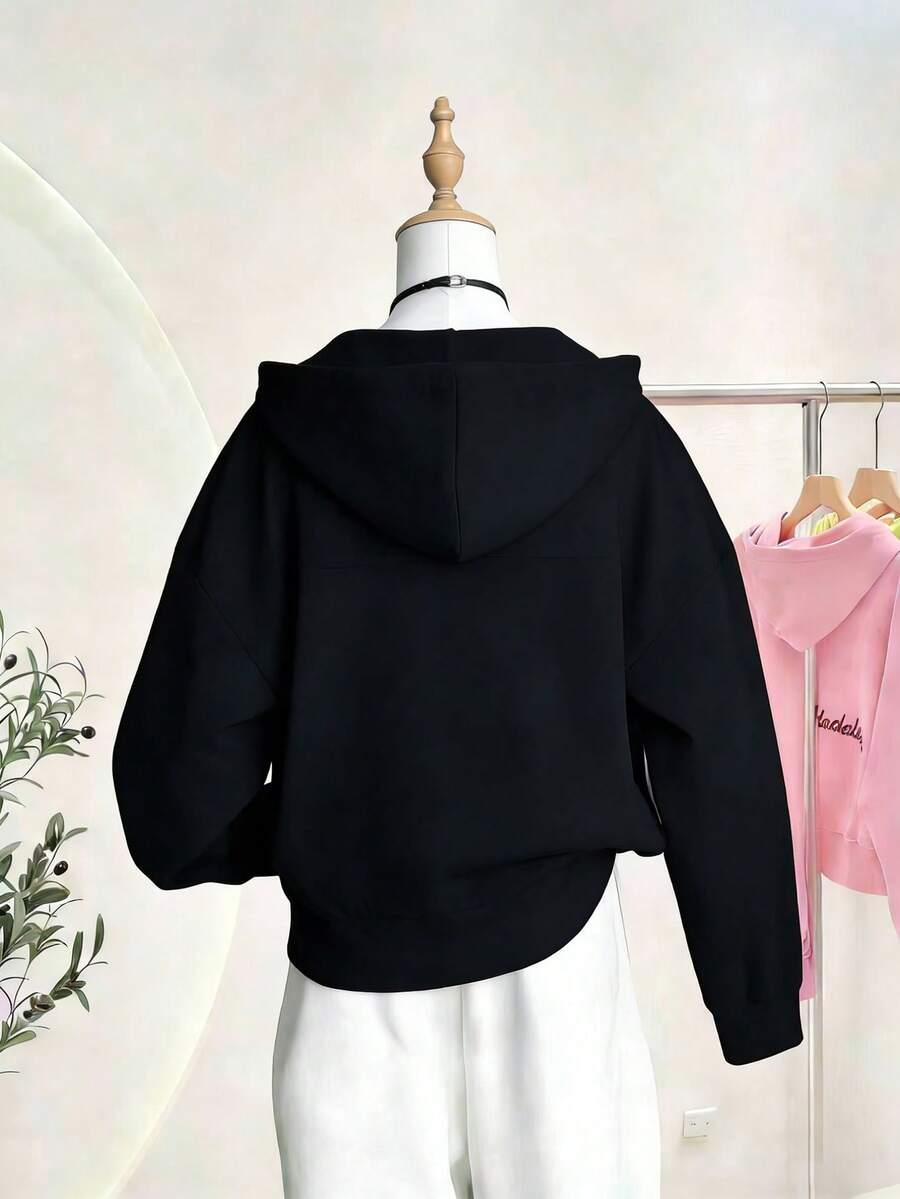 czarna rozpinana bluza 