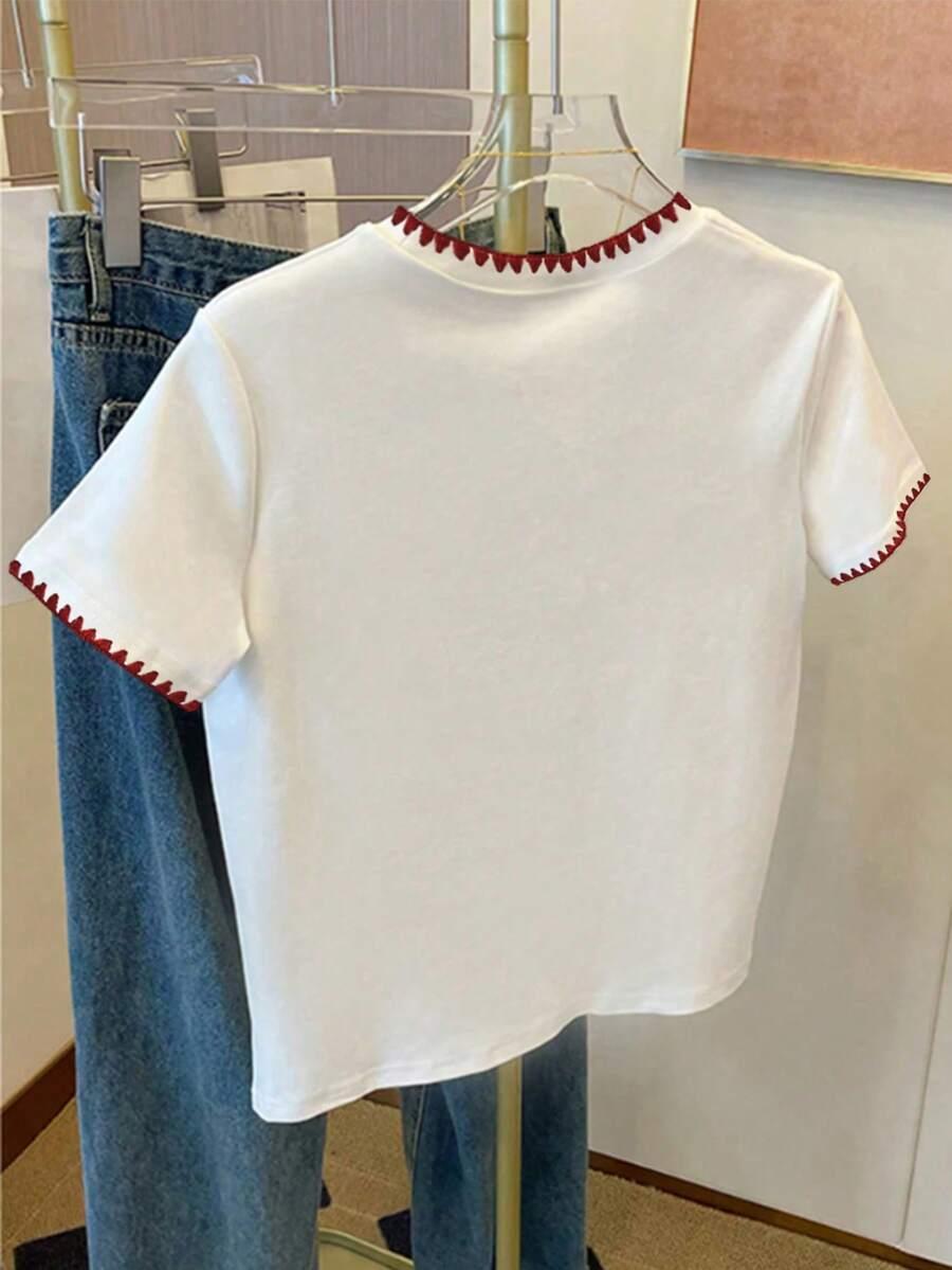 BIAŁY T-SHIRT BASIC 