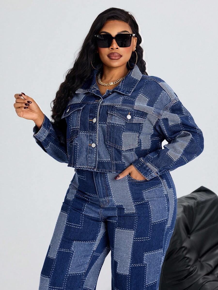 NIEBIESKA KURTKA JEANS 