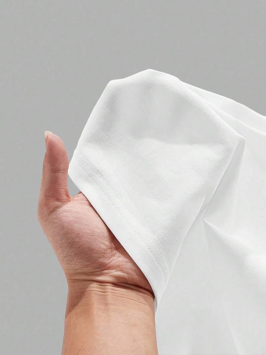 t-shirt z krótkim rękawem nadruk