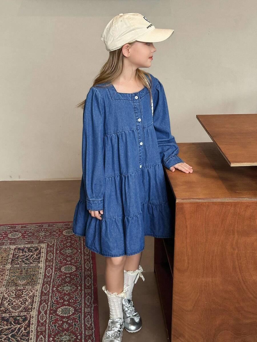 SUKIENKA DZIECIĘCA JEANSOWA