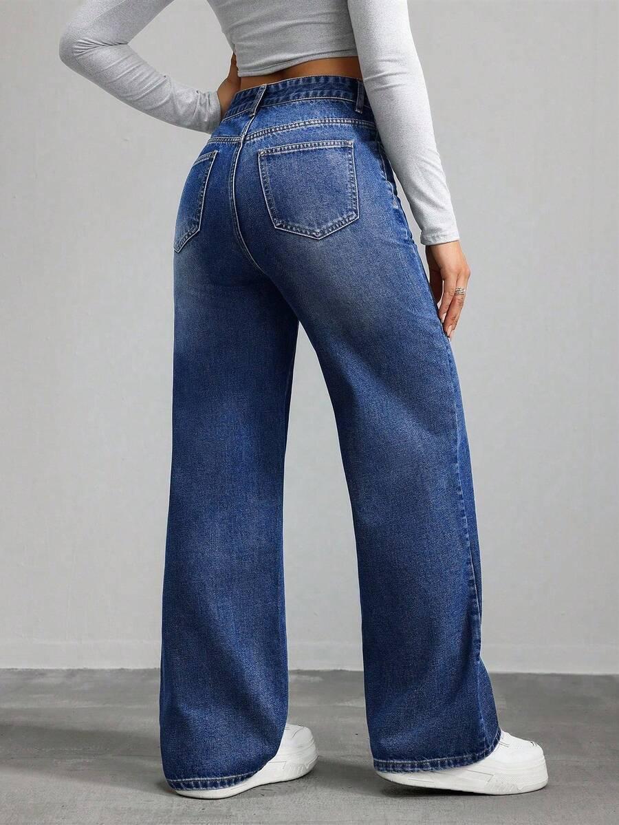 NIEBIESKIE SPODNIE JEANS