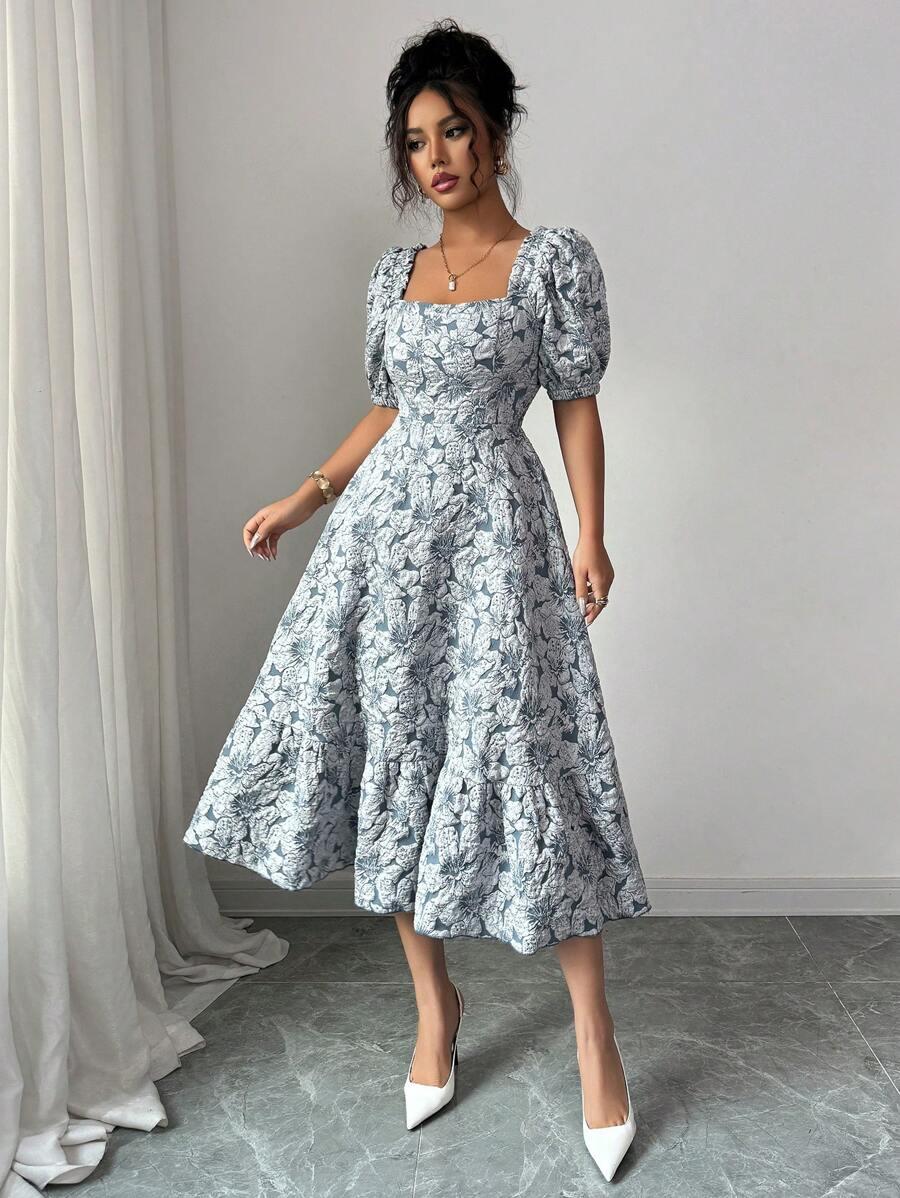 SUKIENKA ELEGANCKA W KWIATY