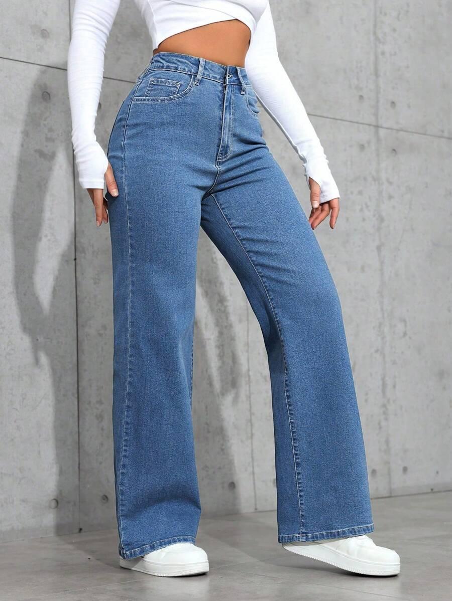 NIEBIESKIE SPODNIE JEANS 