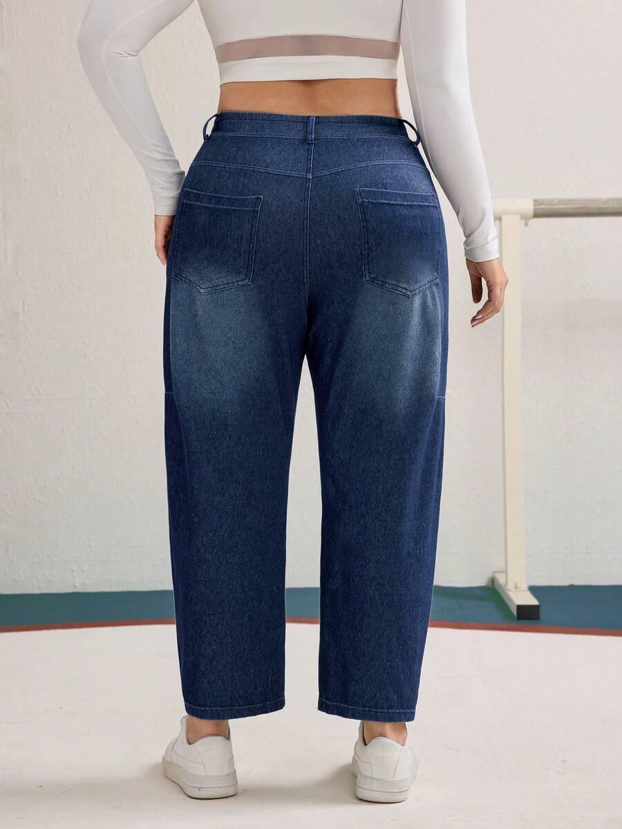 niebieskie jeansy kieszenie 