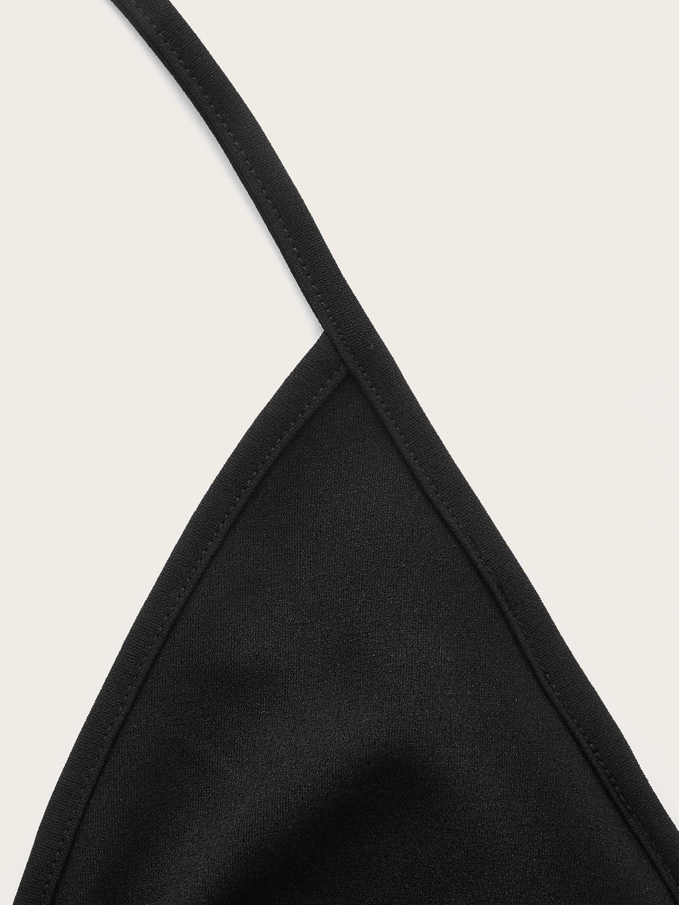 czarny CROP TOP WIĄZANIE 