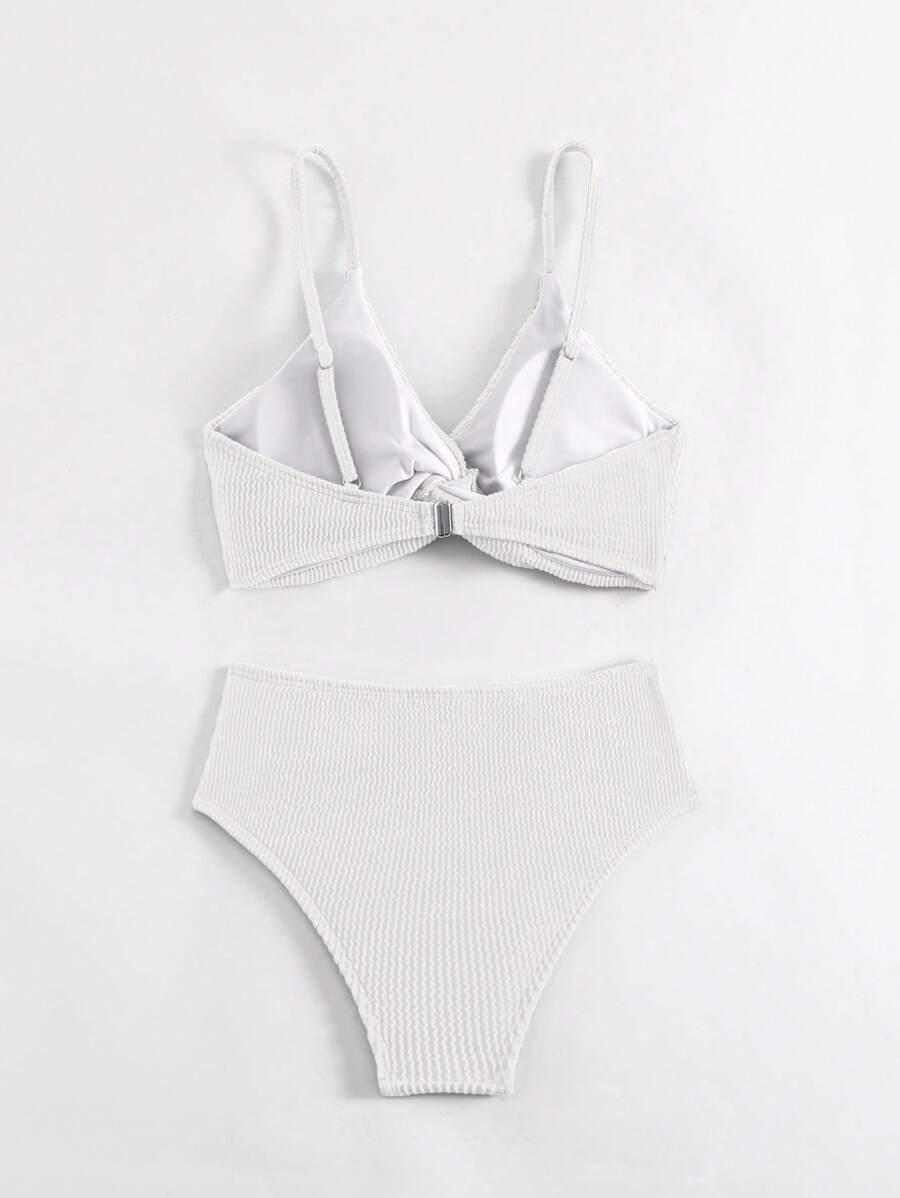 biały dół od bikini 