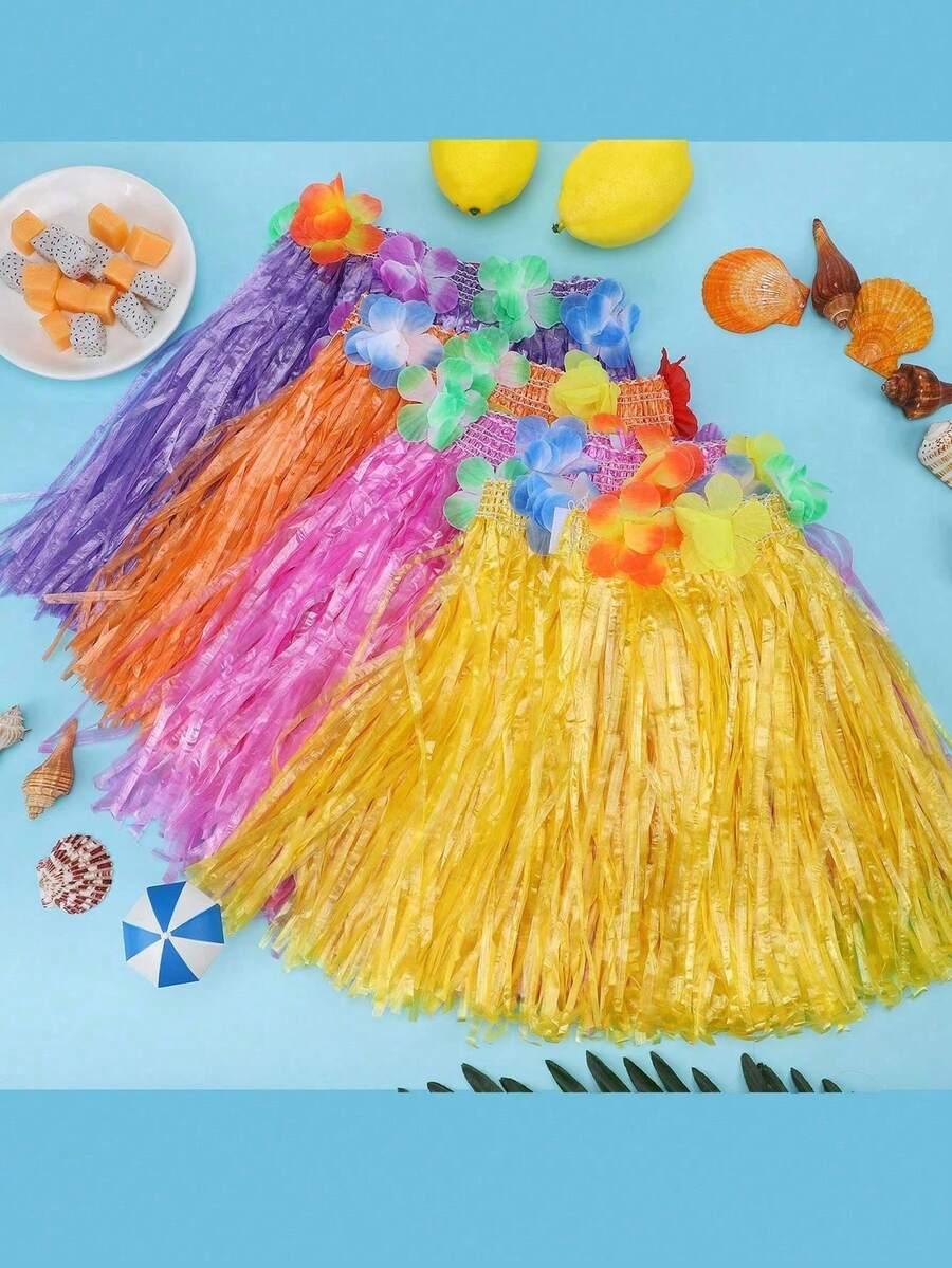 hawajska spódnica kwiaty 10-pack