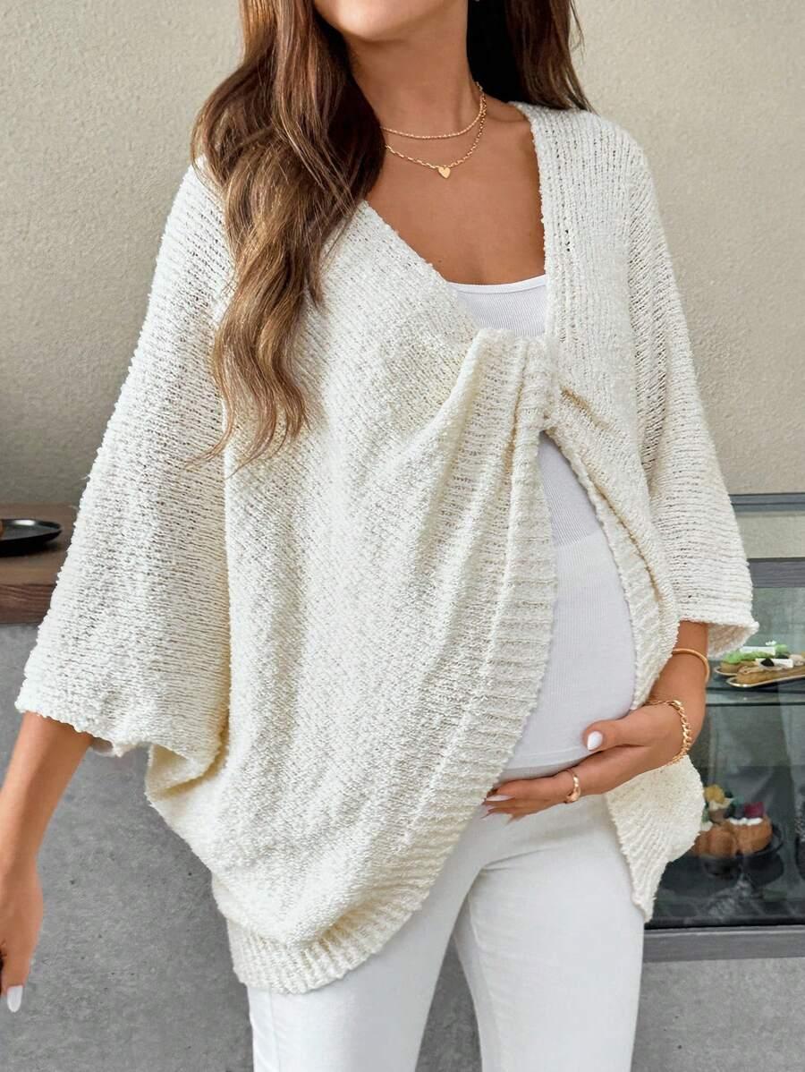 ciążowy sweter splot