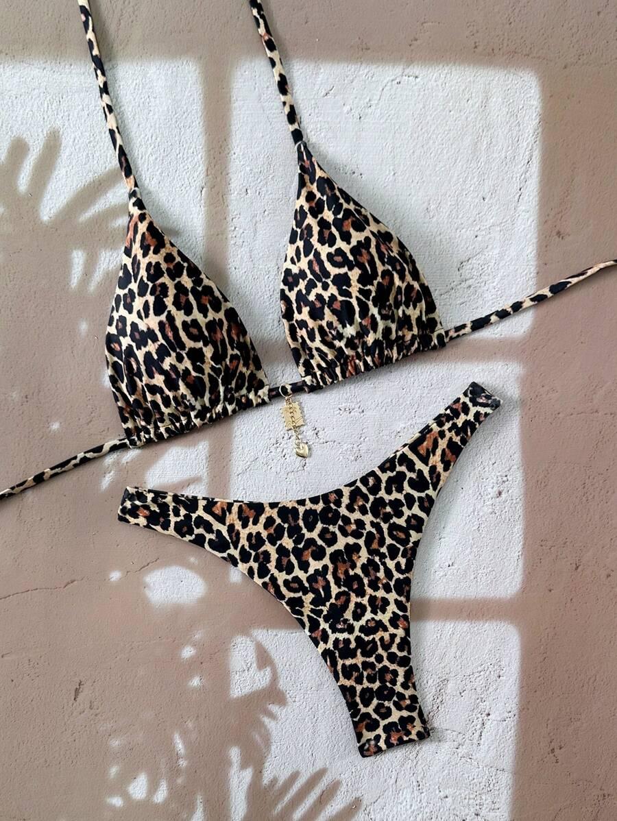 DWUCZĘŚCIOWY STRÓJ KĄPIELOWY ANIMAL PRINT