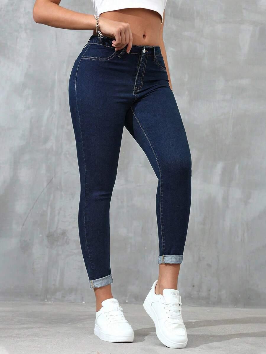 NIEBIESKIE SPODNIE JEANS