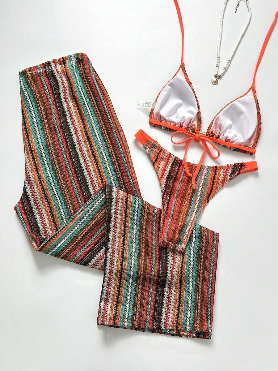 KOMPLET BIKINI ZE SPODNIAMI PLAŻOWYMI