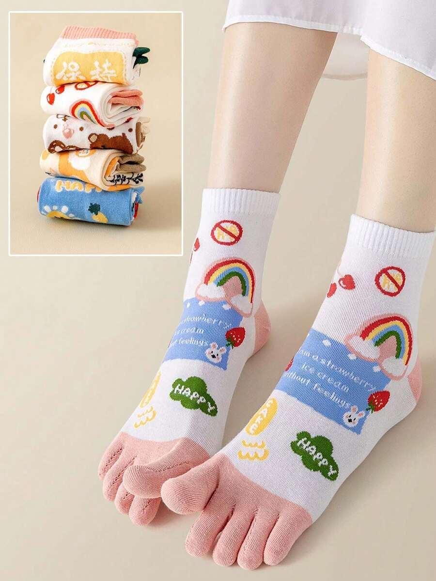 skarpetki nadruk 5-pack