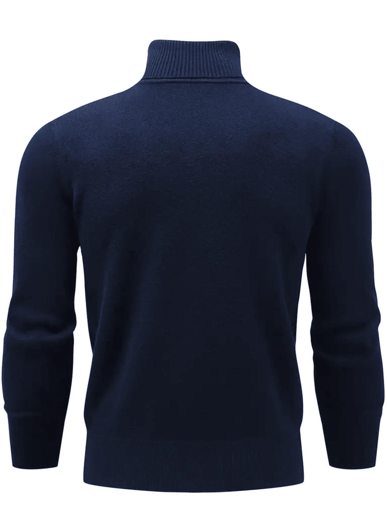 GRANATOWY SWETER GOLF