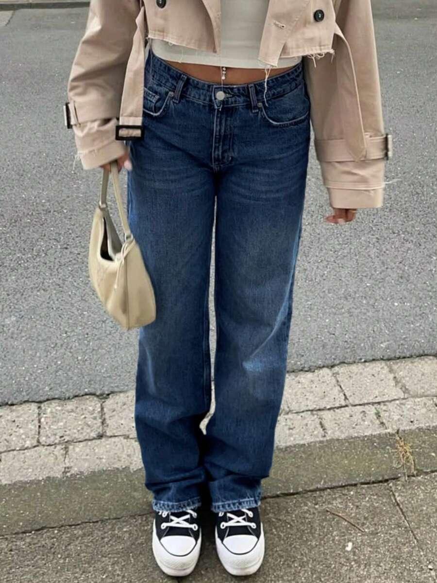 NIEBIESKIE SPODNIE JEANS