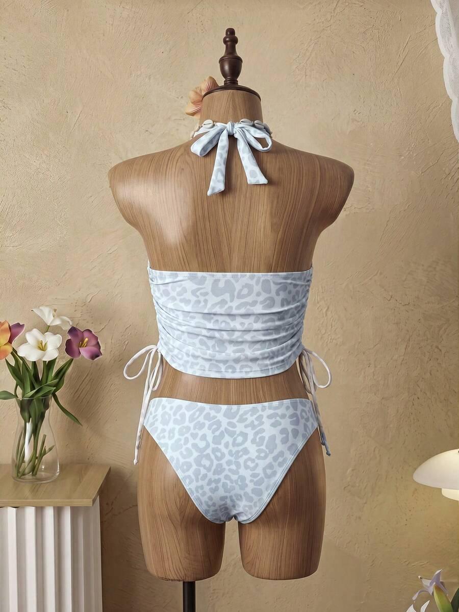 DWUCZĘŚCIOWY STRÓJ KĄPIELOWY tankini animal print
