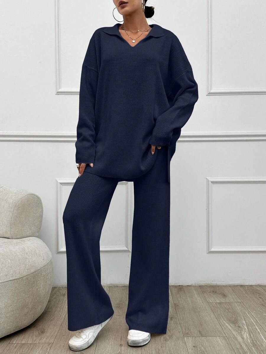 KOMPLET SWETER SPODNIE