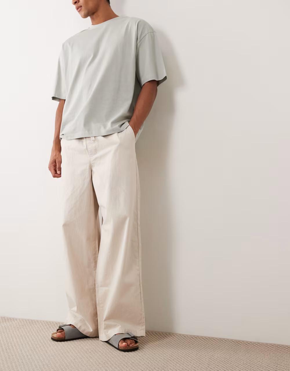 t-shirt  oversize okrągły dekolt 3-pack