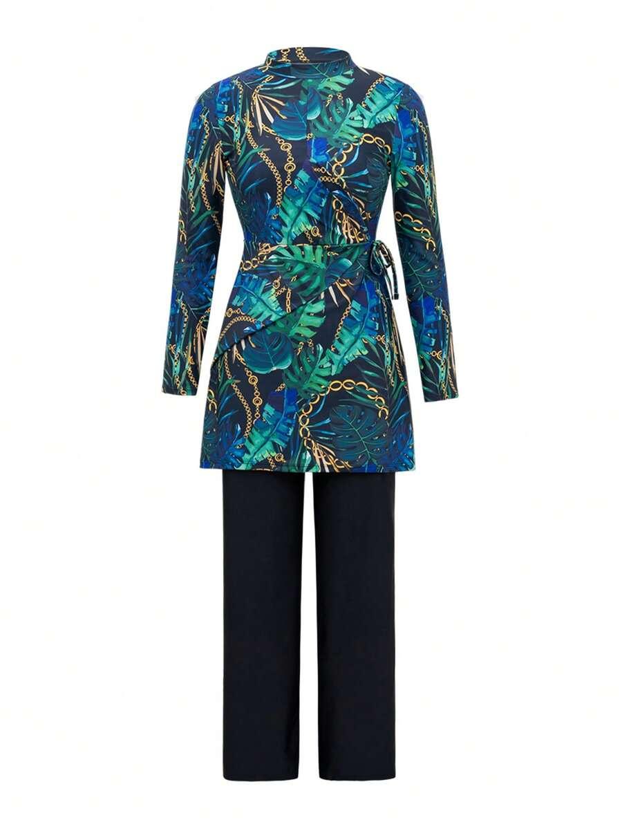 DWUCZĘŚCIOWY STRÓJ KĄPIELOWY BURKINI PRINT