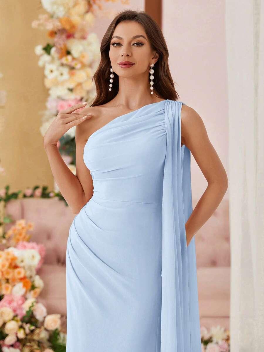 niebieska maxi sukienka