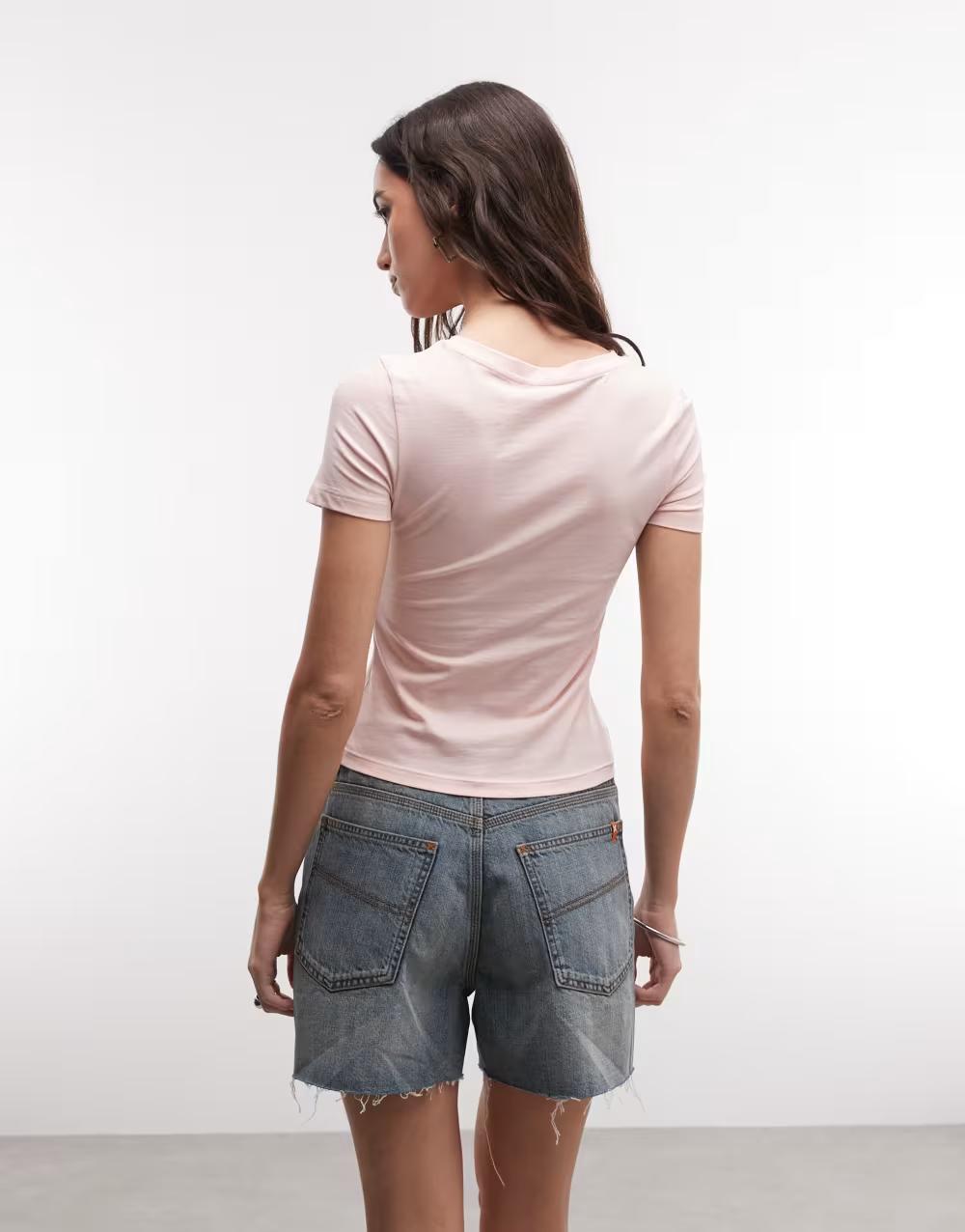 RÓŻOWY T-SHIRT basic