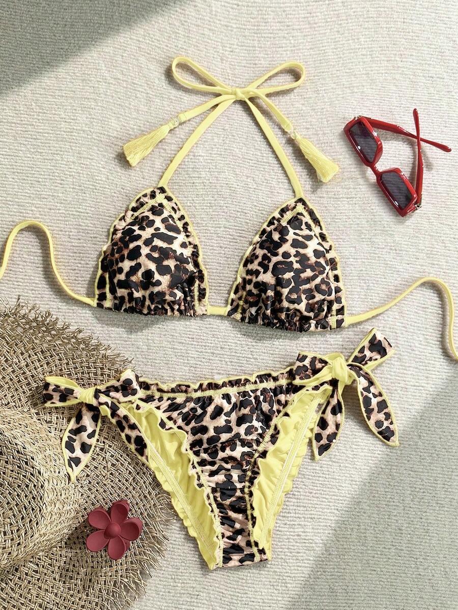 DWUCZĘŚCIOWY STRÓJ KĄPIELOWY ANIMAL PRINT