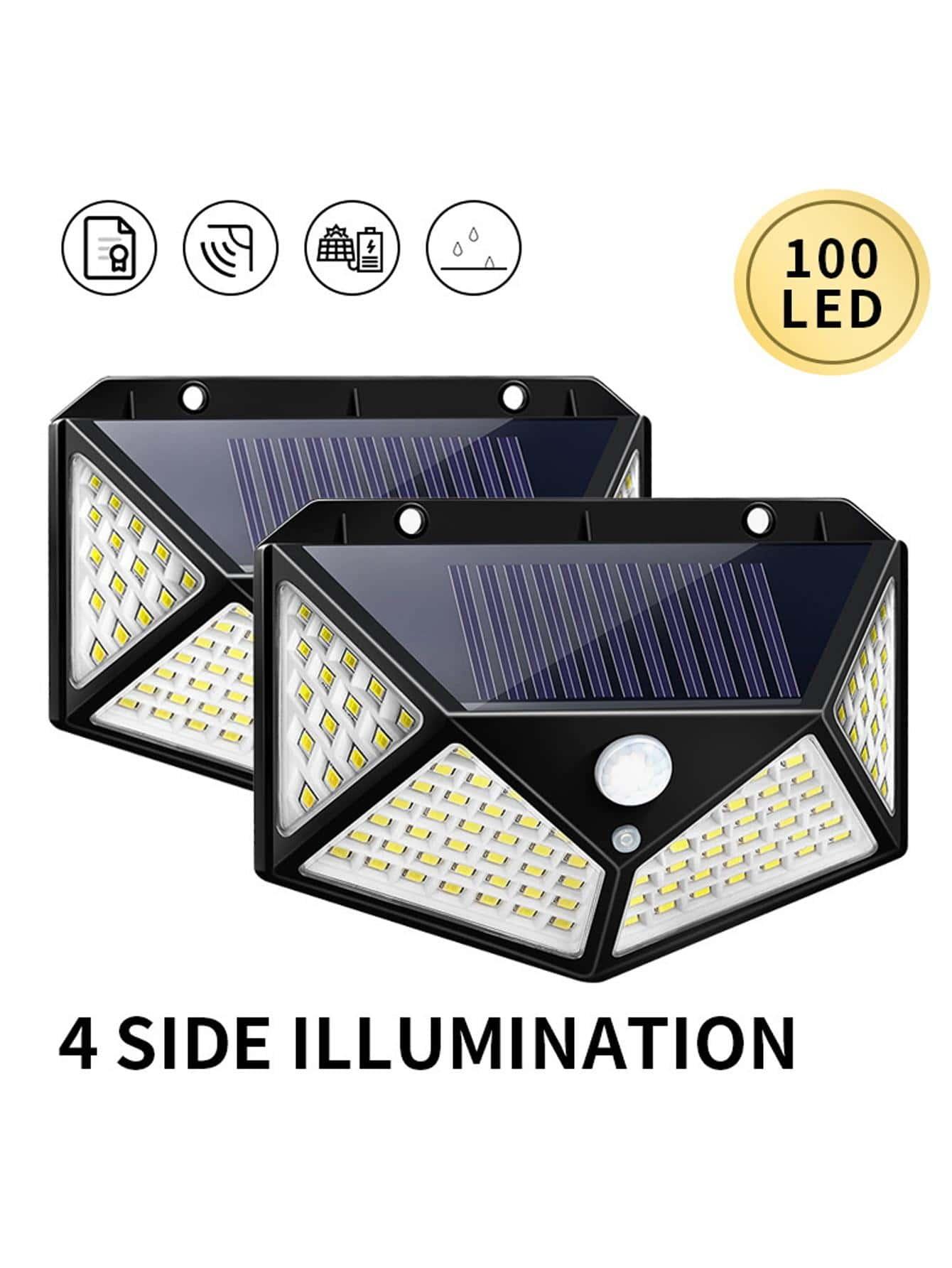 czarna lampa solarna