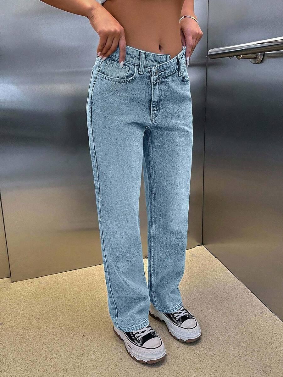 NIEBIESKIE SPODNIE JEANS