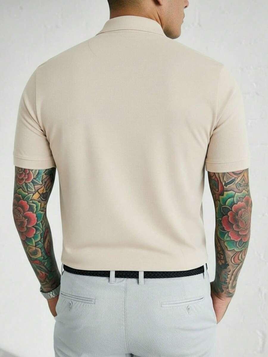 beżowy t-shirt casual