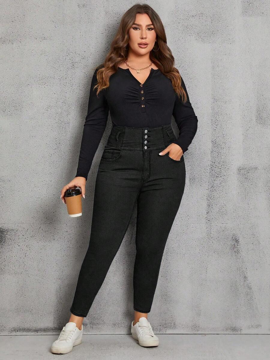 czarne skinny jeans