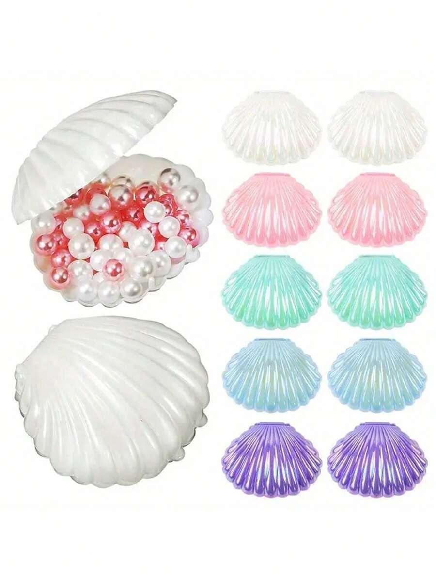 różowe pudełko muszla 4-pack