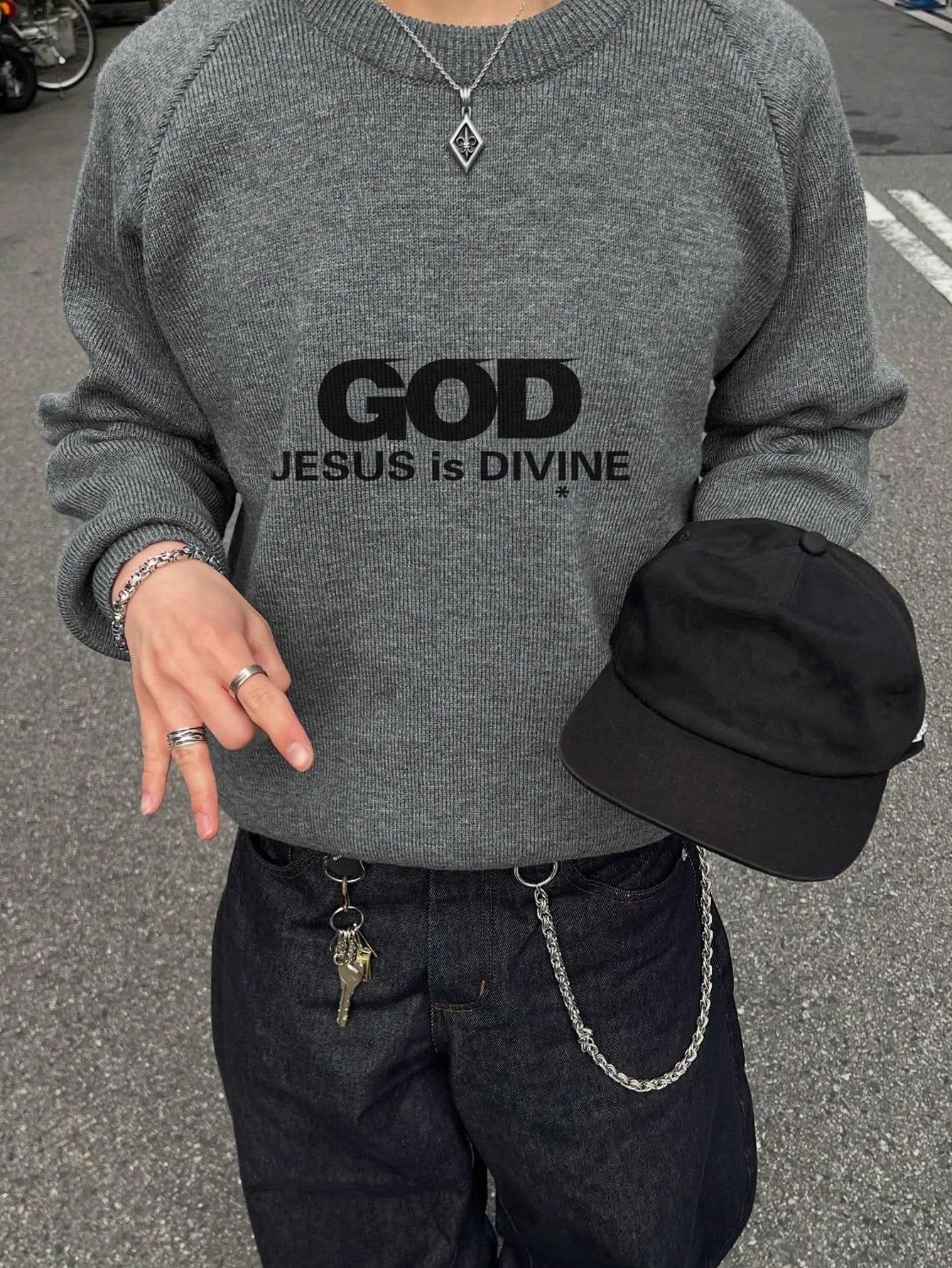 SWETER Z NAPISEM 