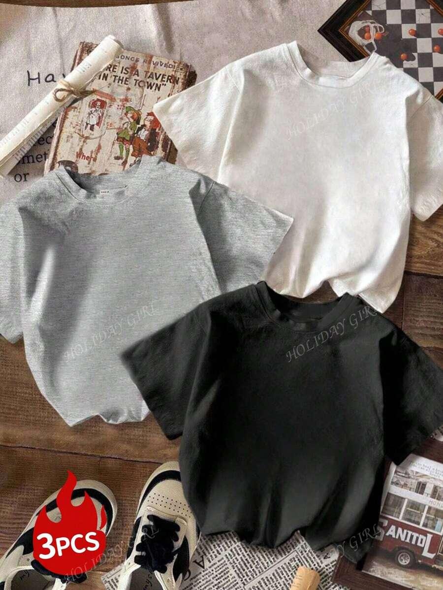 LUŹNY T-SHIRT 3 PACK