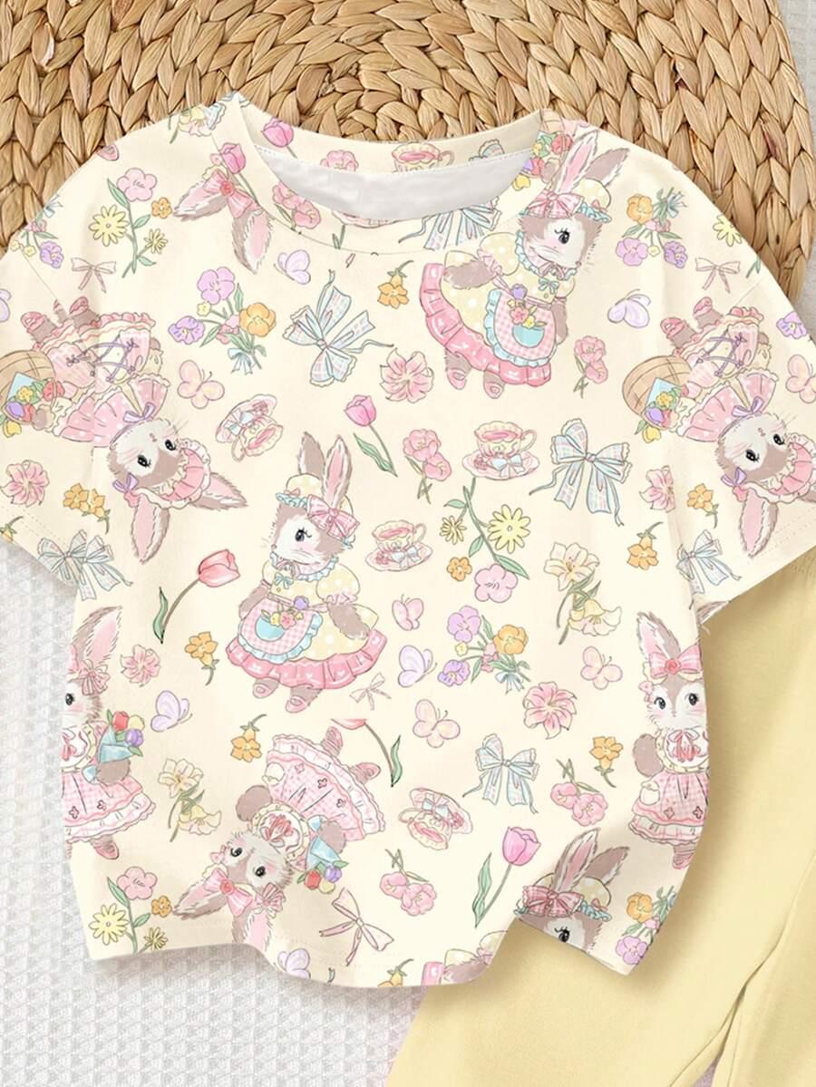 KOMPLET DZIEWCZĘCY Z KRÓLICZKIEM 12-18M