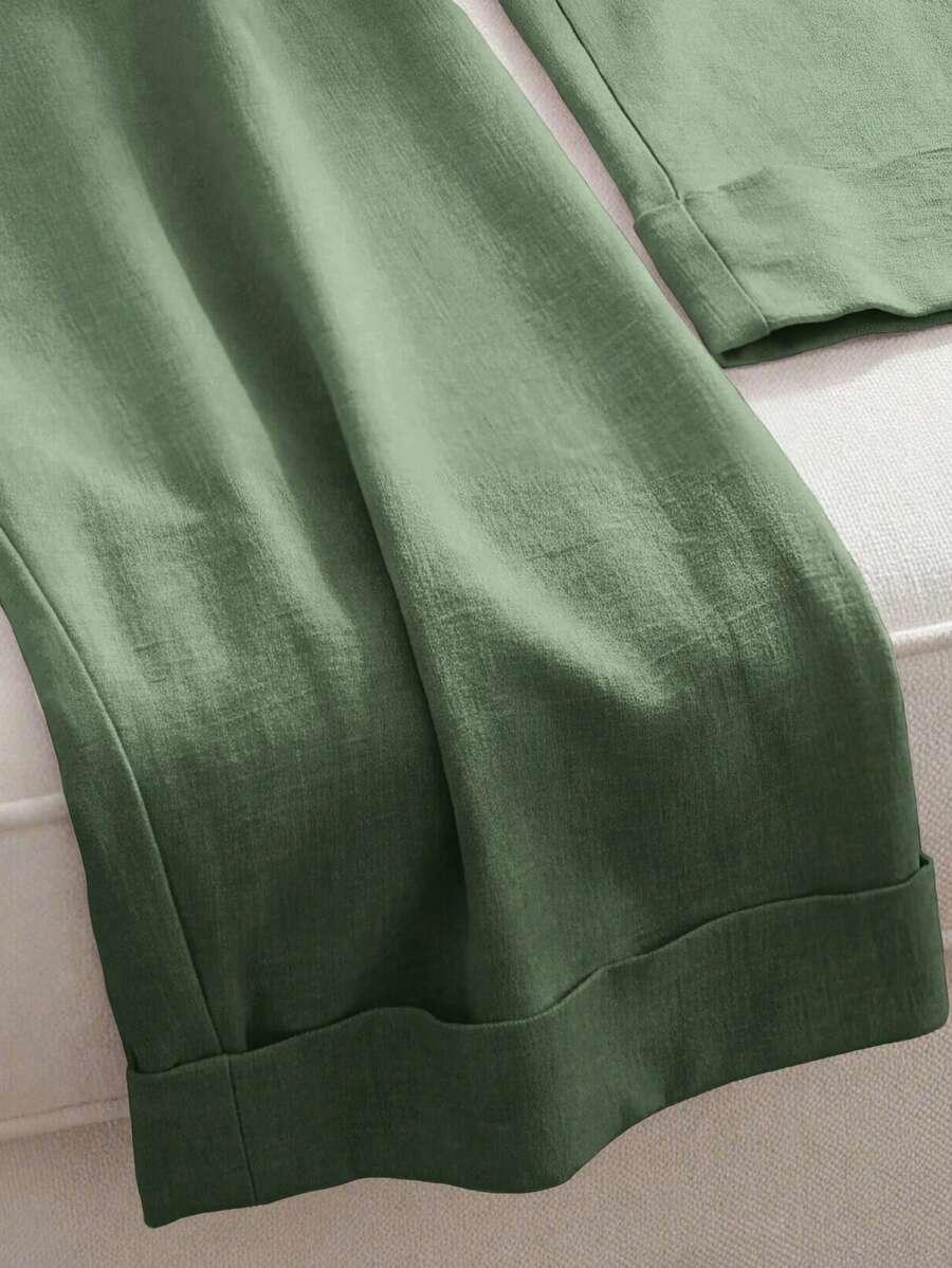 zielone spodnie casual