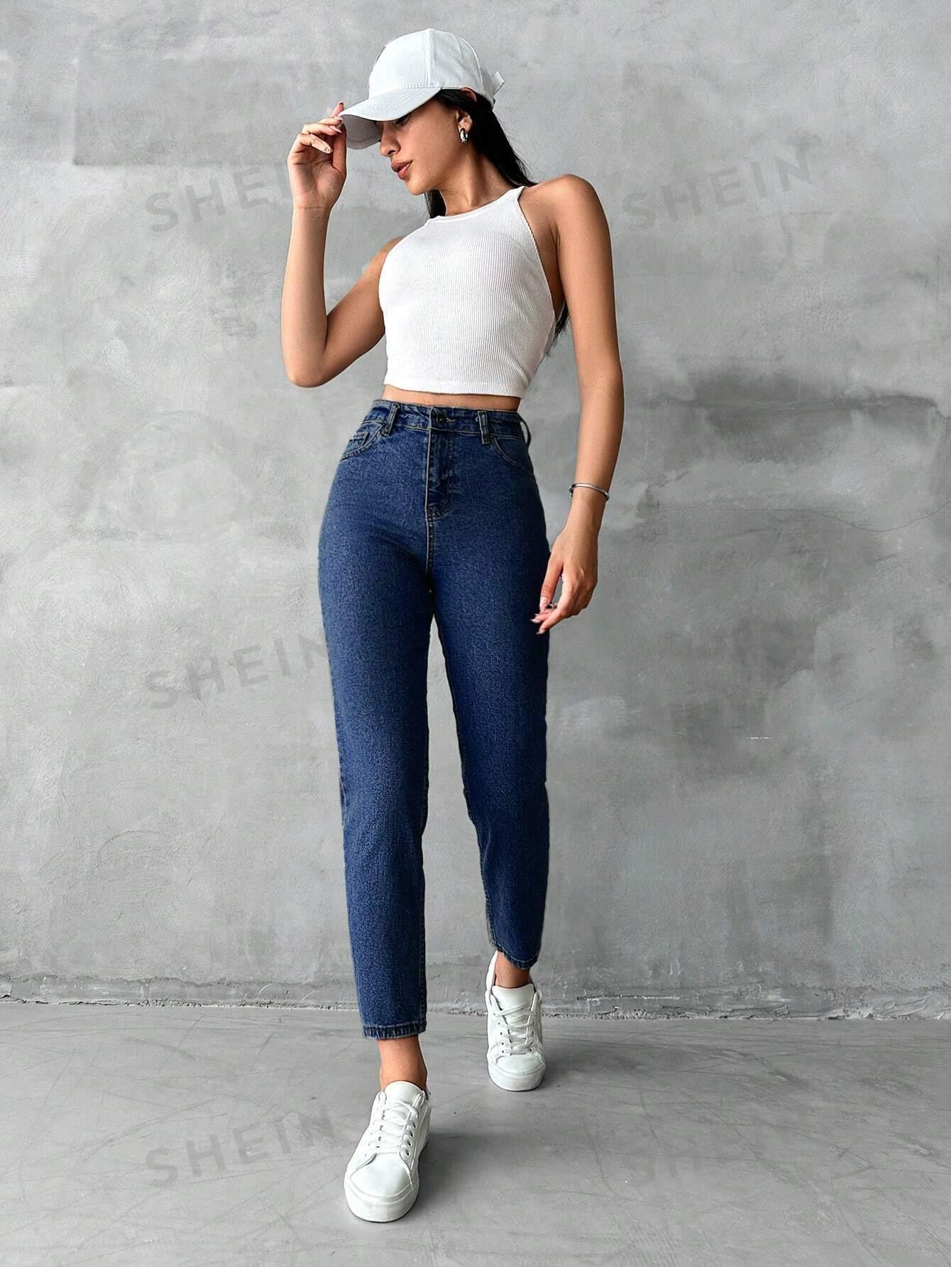 NIEBIESKIE SPODNIE JEANS 