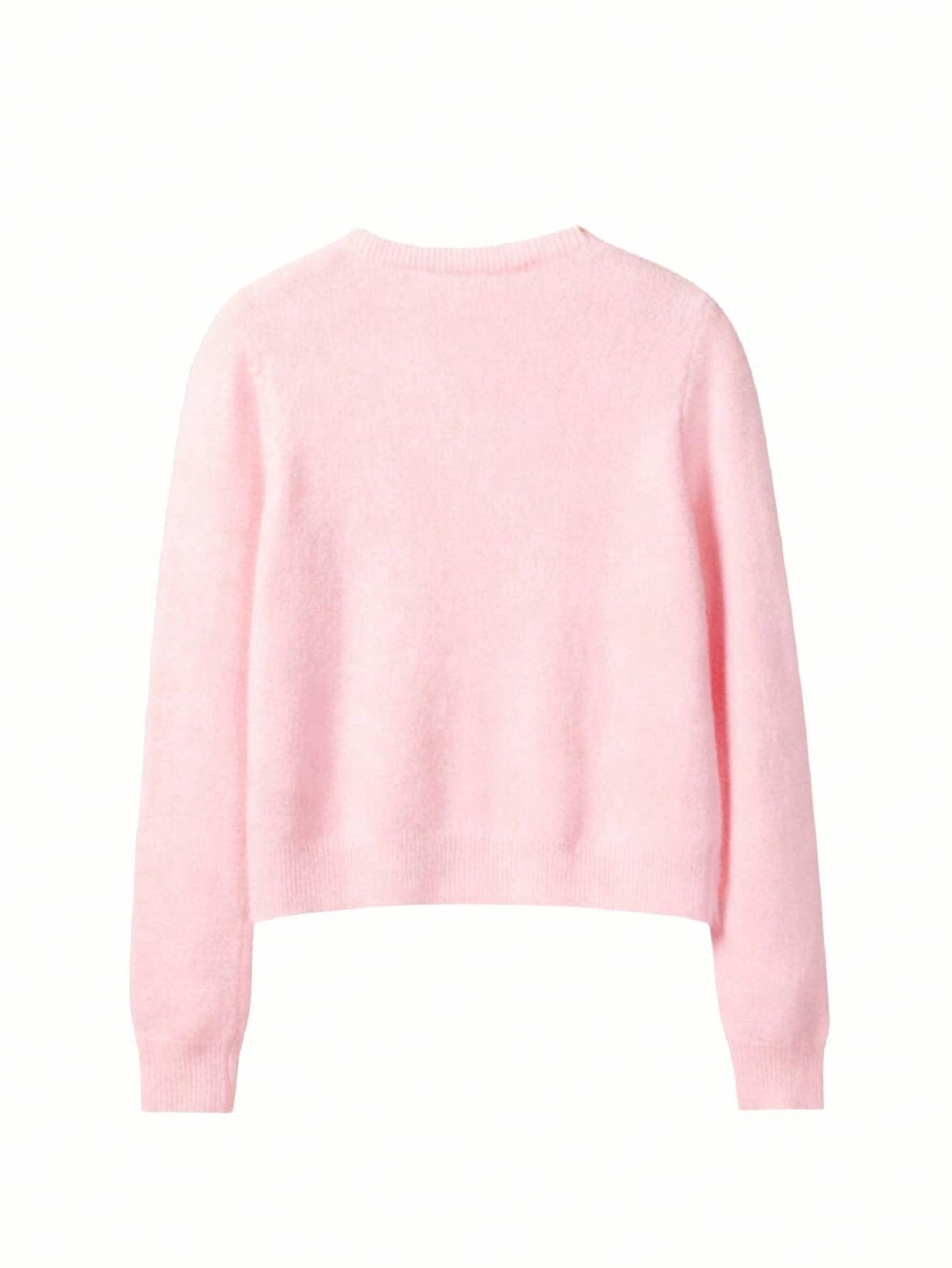 RÓŻOWY SWETER KARDIGAN 