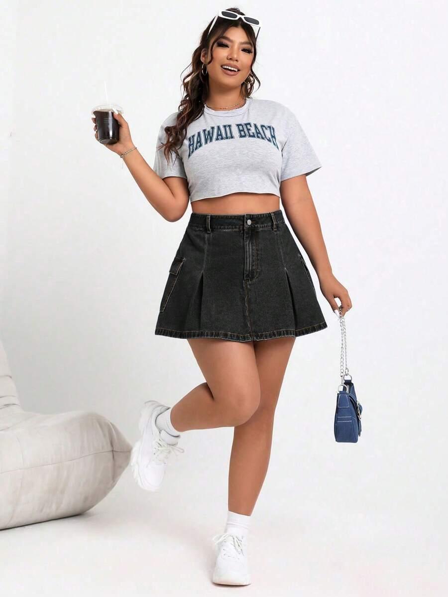 mini spódnica jeans 