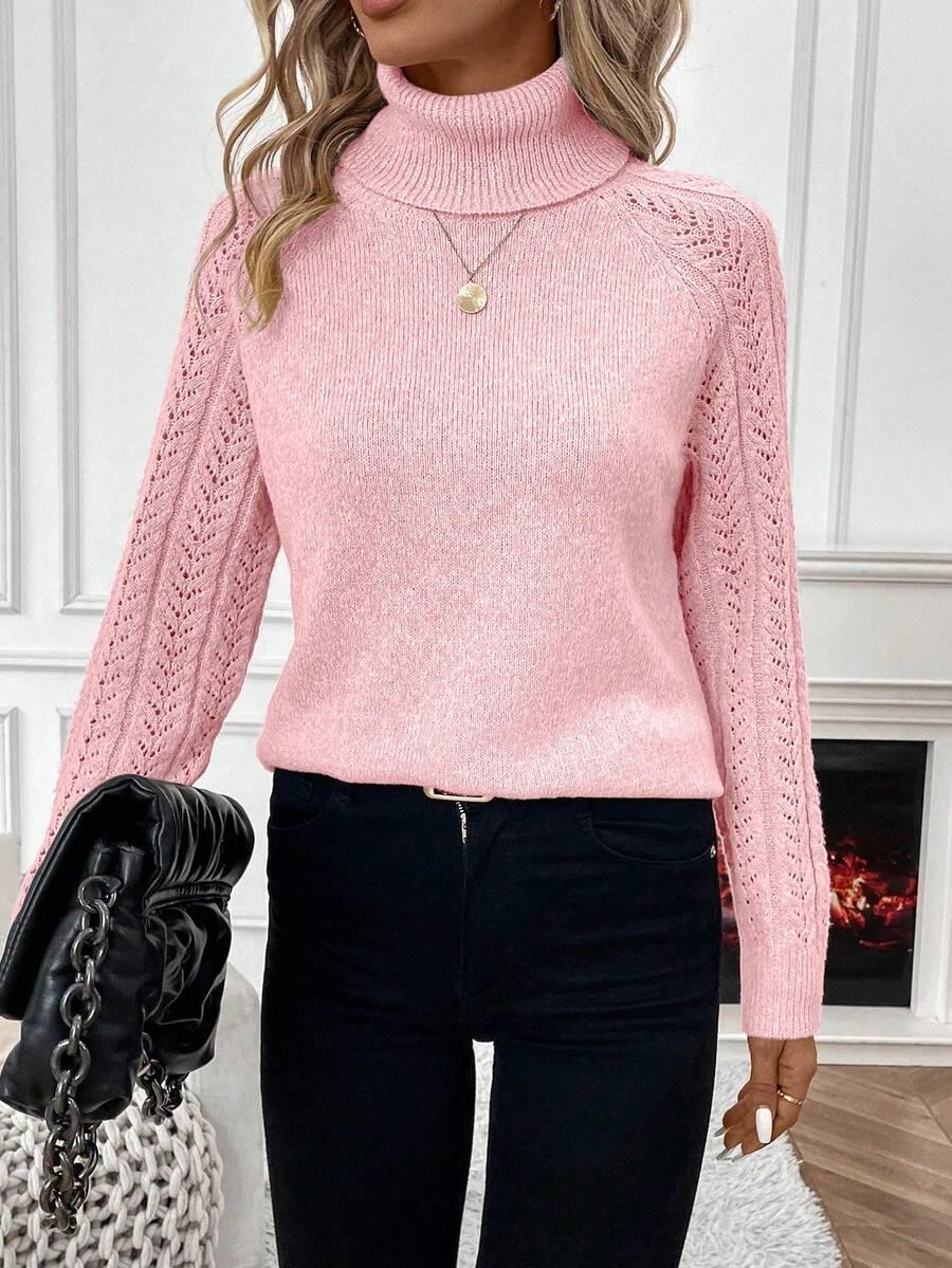 RÓŻOWY SWETER GOLF