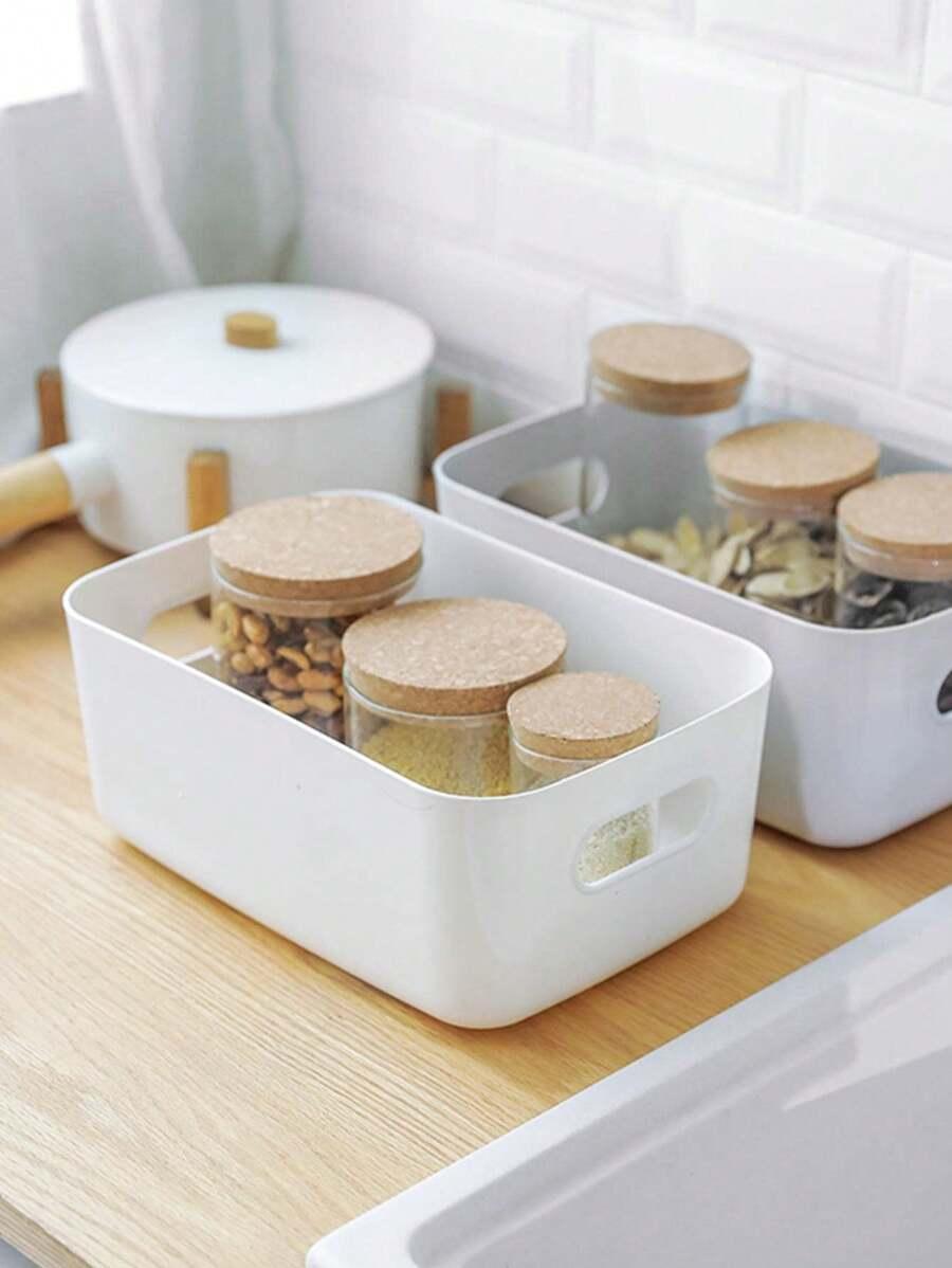 białe pojemniki kuchenne 2-pack