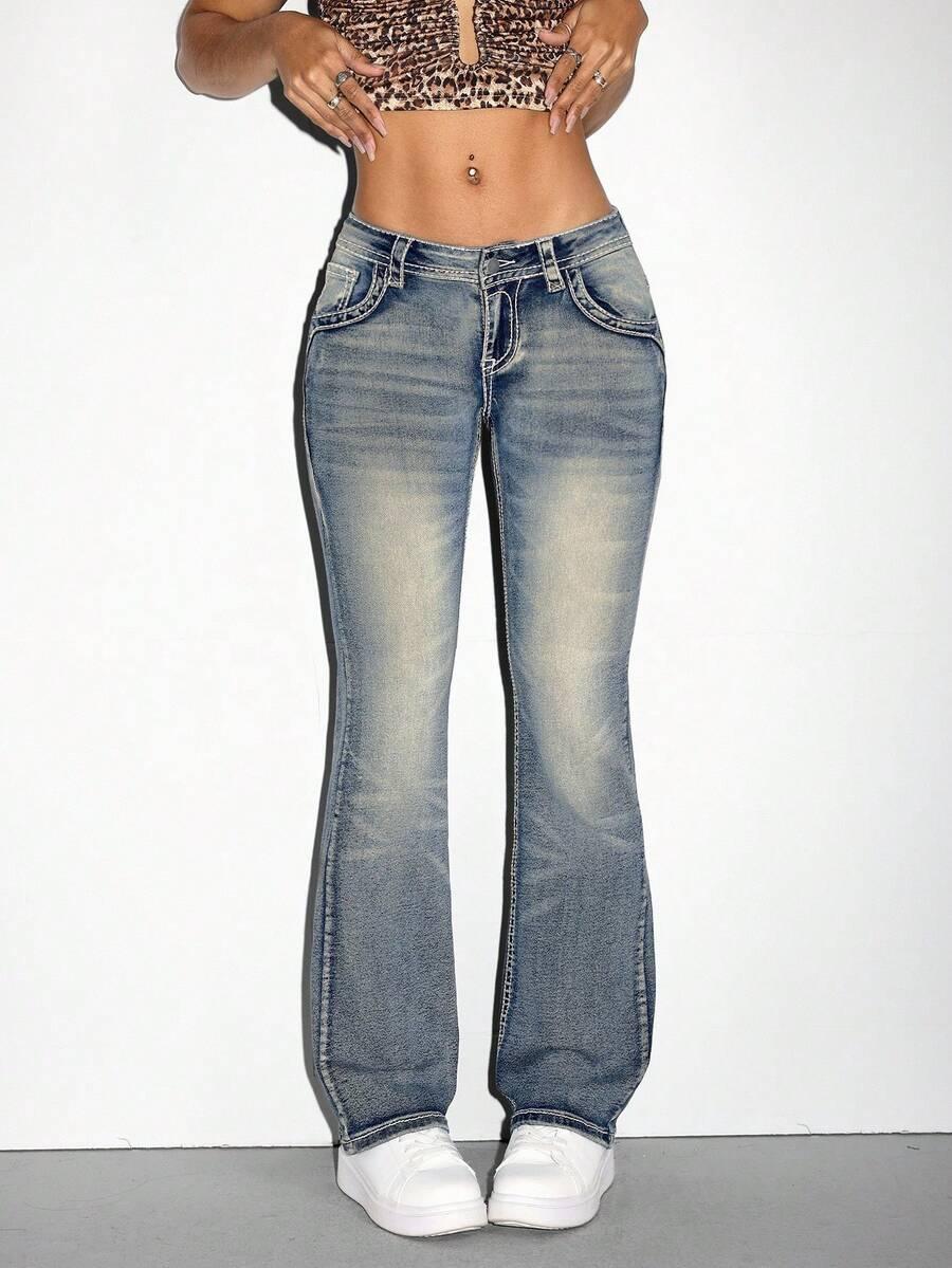 NIEBIESKIE SPODNIE JEANS